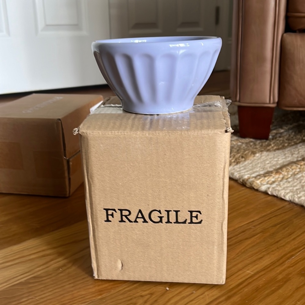 Set of four cereal bowls